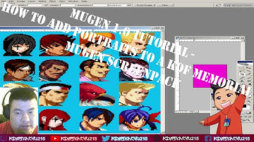 MUGEN 1.0 TUTORIAL - How to add Portrait to a KOF Memorial Remake Screenpack