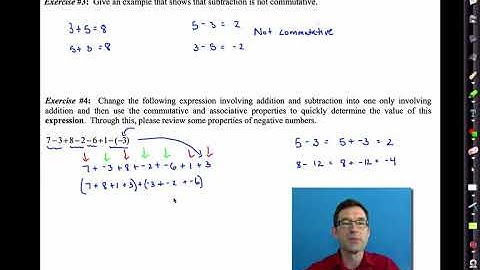 003 Common Core Algebra I Unit #1 Lesson #3 The Commutative and Associative Properties