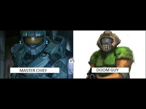 Master Chief Vs Doomguy Halo Vs Doom Death Battle Reaction