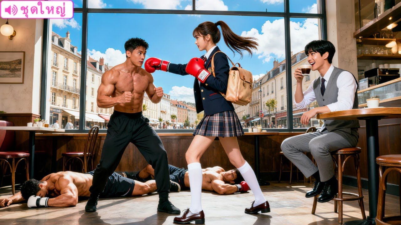 CEO ไม่เคยยิ้มมา 20 ปี จนเห็นนักเรียนหญิงวัย 18 กล้าชกอันธพาล 3 คนล้ม! หัวเราะไม่หยุด! รัก!