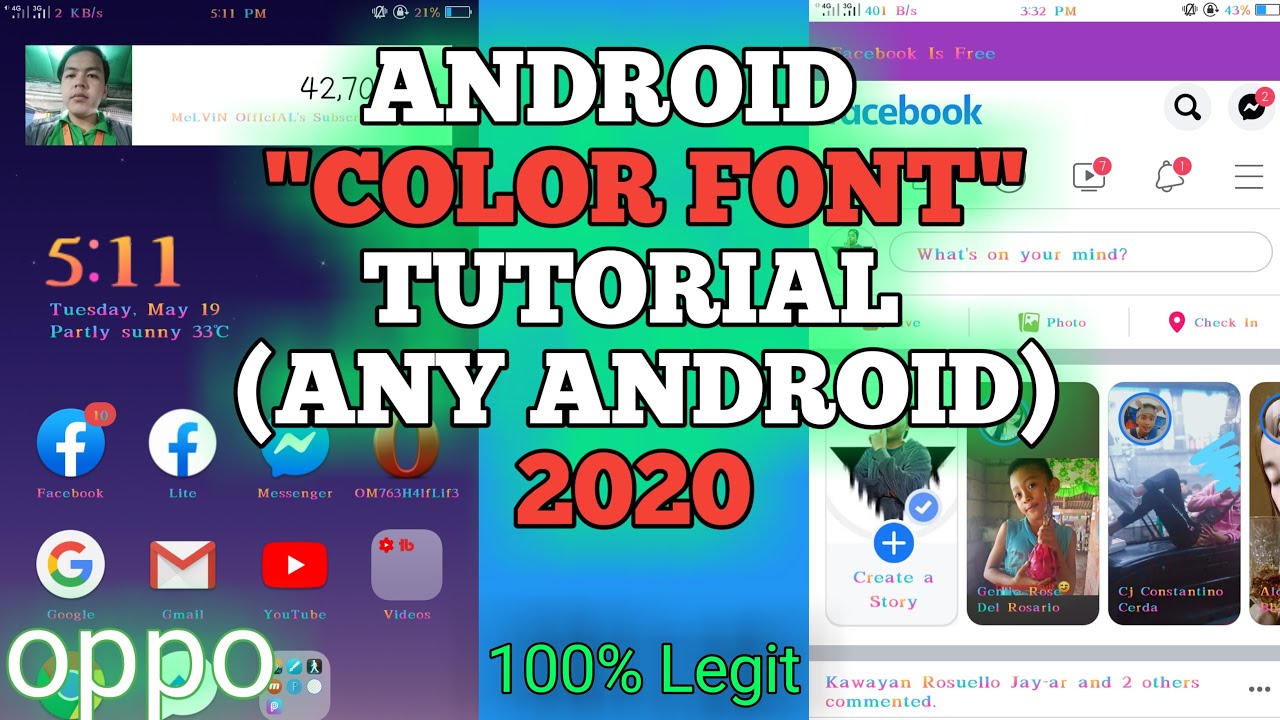 How To Change Font Into Color Font In Android | Step By Step | 2020