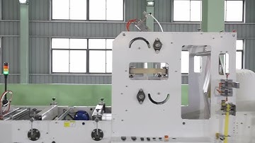 CW-1000PG+OR automatic draw tape garbage overlap perforation bag on roll bag making machine