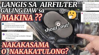 LANGIS sa AIRFILTER ng BARAKO 175 NAKAKASAMA DAW!!?