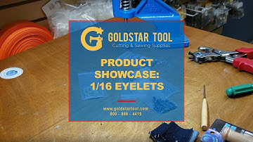 Product Showcase - Self Backing Small Eyelets - Goldstartool.com - 800-868-4419