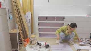 Makeover A single girl renovates a $100 rented house she needs to renovate and clean it herself