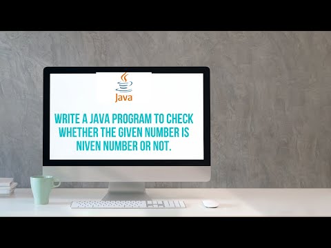 Write a Java Program to Check Whether the given number is Niven number or Not.|| Niven number