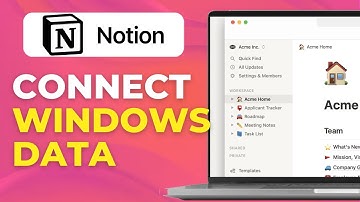 Windows-gegevens verbinden in Notion-bestanden en snelkoppelingen