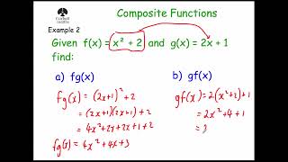 Composite Functions - Corbettmaths