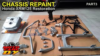 Honda XRM 125 Restoration Chassis repaint part 3