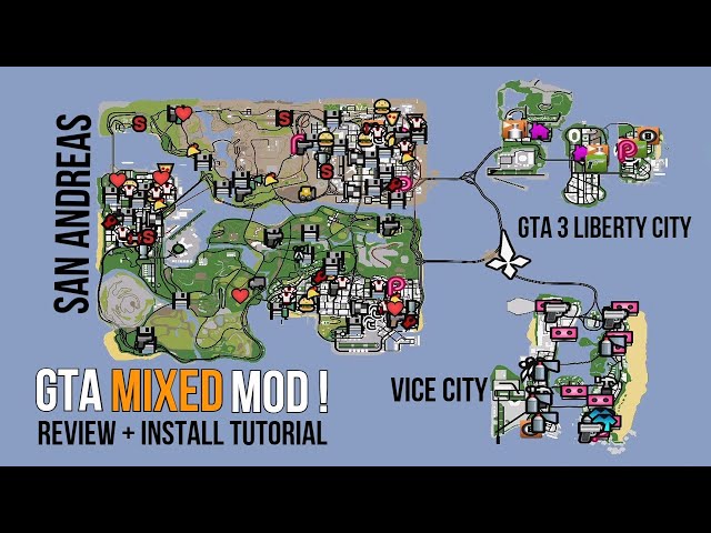 GAMINGbible - All of the GTA maps stitched together 😱
