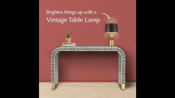 Rectilinear Bone Inlay Waterfall Console  #shorts