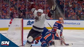 Anze Kopitar Snipes Top Corner In OT To Win Game 2