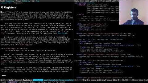 Emacs: introduction to REGISTERS