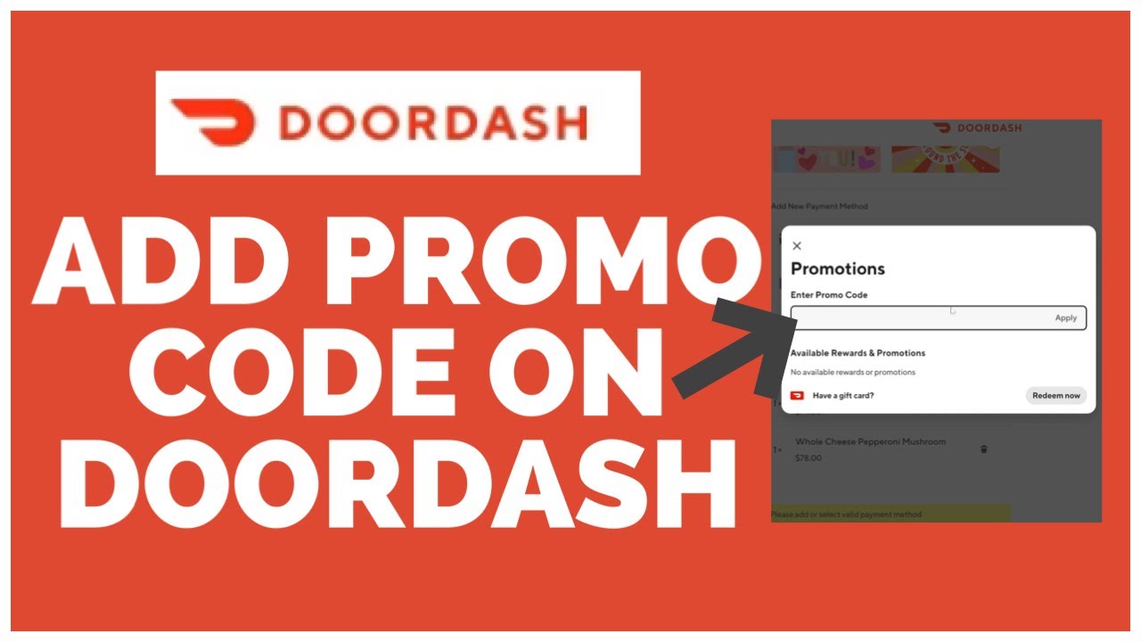 How to Add Promo Code on Doordash Enable Doorsash Promo Code (2022