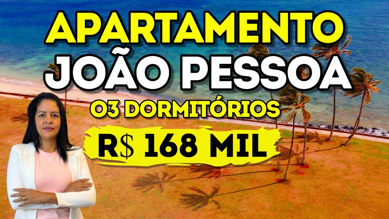 R$ 168 MIL - APARTAMENTO COM 03 DORMITÓRIOS À VENDA EM JOÃO PESSOA
