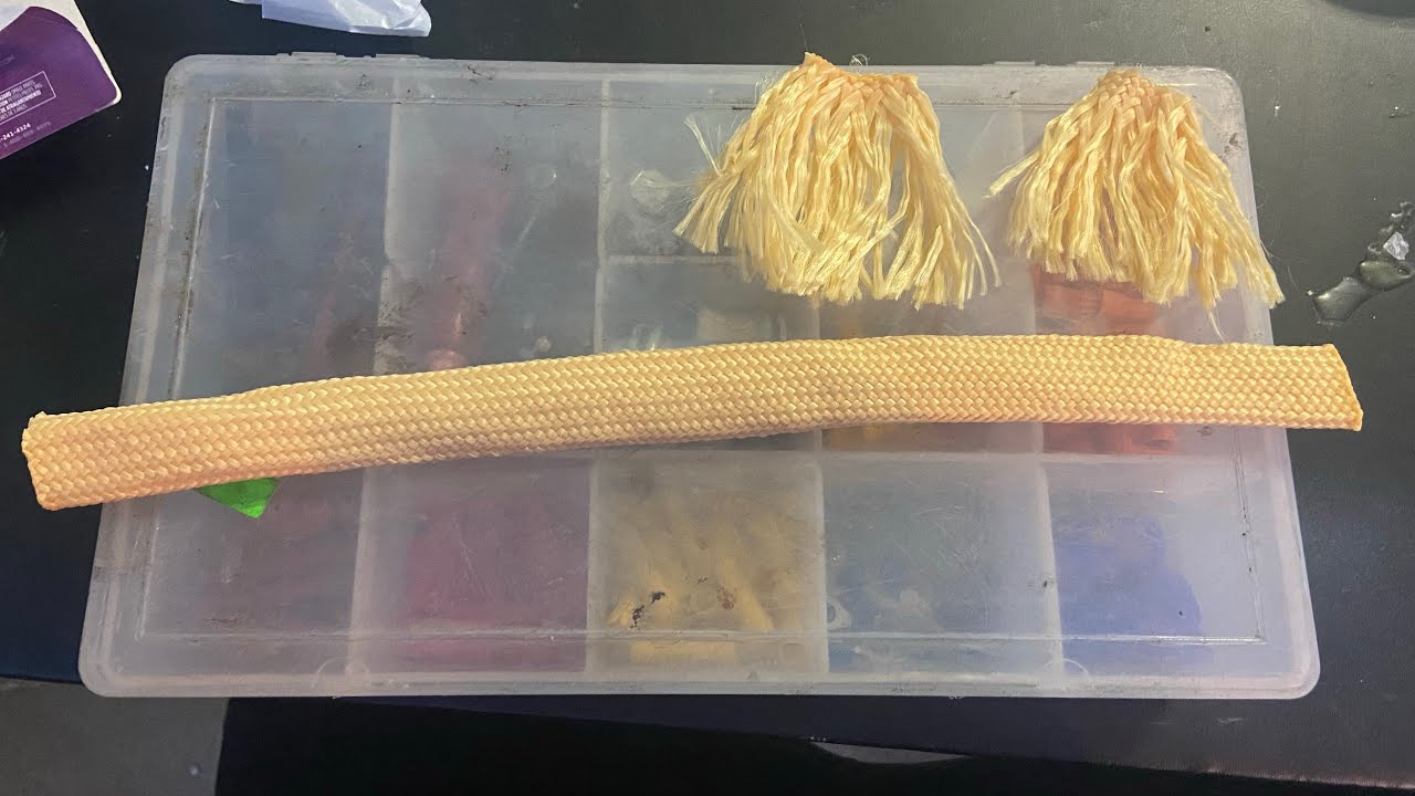 Trimming the frayed ends of the HASLAB Proton Pack wireloom