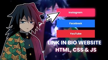 How to make link in bio website with HTML CSS & Javascript