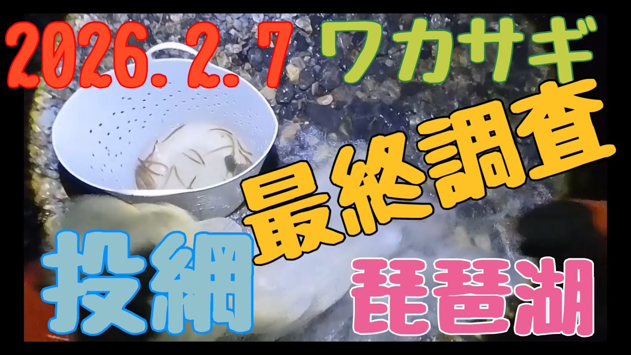 2026.2.7琵琶湖ワカサギ投網 最終調査
