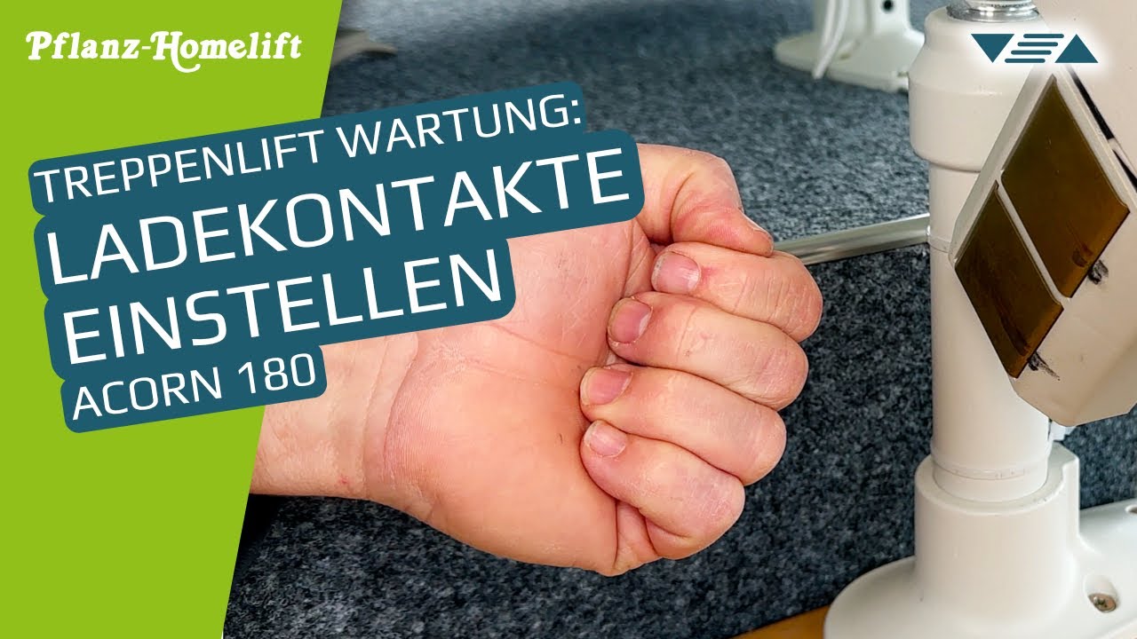 Acorn 180 Treppenlift piept ständig ▽△ So stellen Sie Ladestation und Ladestifte selbst ein