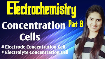 Concentration cell electrochemistry|Electrode concentration cell|without transference|J Chemistry