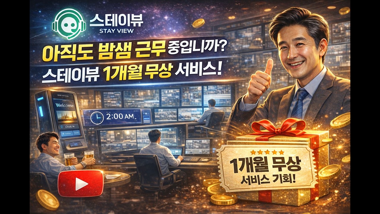 아직도 밤샘근무 중입니까? 호텔 무인관제 ‘스테이뷰’ 1개월 무상 서비스 기회 | 야간 프론트 인건비 절감 솔루션/2026 호텔쇼 방문 후기