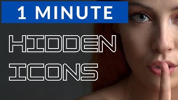 Taskbar Hidden Icons in Windows 10 - See how you can hide or reveal them