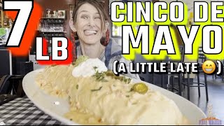 AZTECAS MASSIVE 7 LB BURRITO CHALLENGE ~ GOOD FOOD FAST ~ NEW LAND SPEED RECORD ?!😂