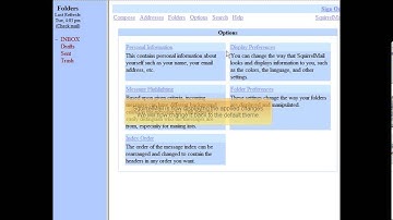 SquirrelMail - Modifying the display preferences