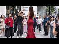 UNREAL! Tall Beauty in Cultural Style! Street Reactions ❤️