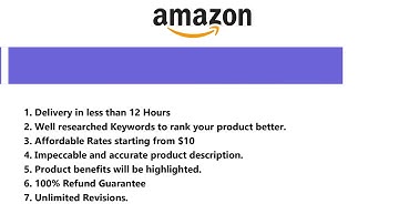 I will write awesome amazon listing product description optimization - Product Descriptions Service