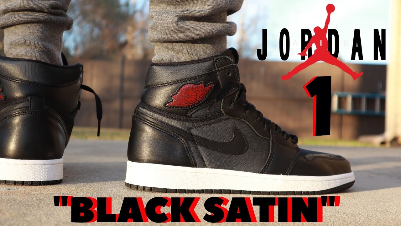 jordan 1 black satin review