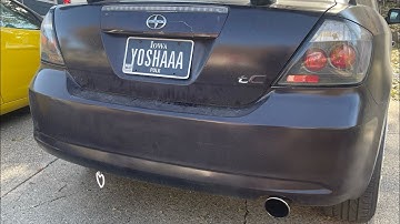 Scion tC 2009 muffler delete & resonator delete