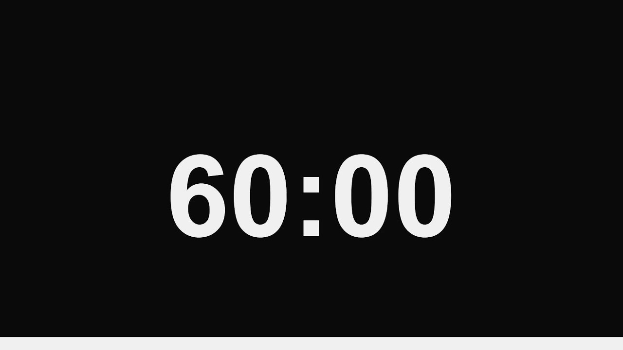 60 Minute Countdown Timer | Simple Timer with Progress Bar - YouTube