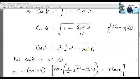 4. Connecting rod displacement, velocity and acceleration. RGPV ME503(B) Dynamics of Machine