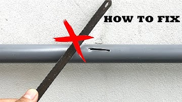 Did Your Local Plumber Tell You This Trick. Repair Broken Pvc Pipes Without Cutting Pipes!