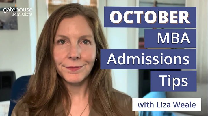 R1 MBA Applicants, Here's What to Do in October
