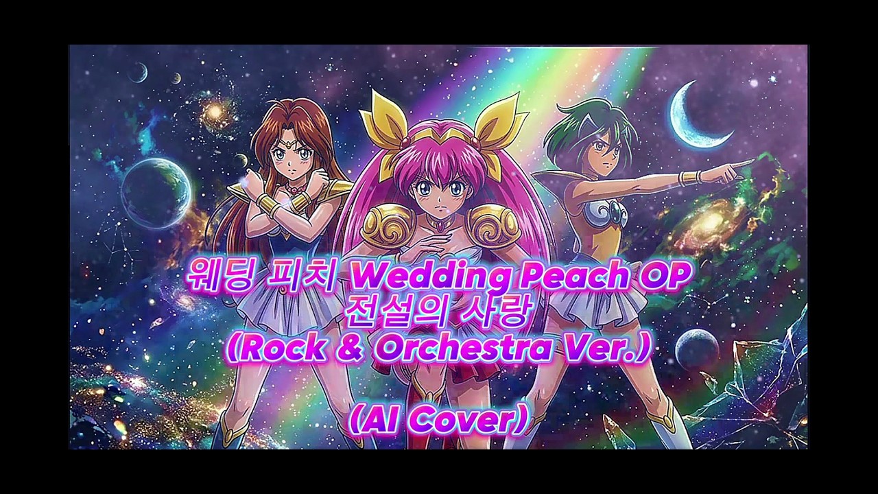 웨딩 피치 (Wedding Peach) OP - 전설의 사랑 (Rock & Orchestra Ver.) (AI Cover)