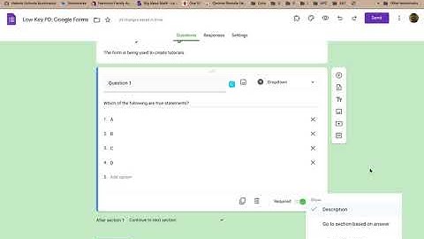 Low Key PD: Google Forms - Questions - Dropdown