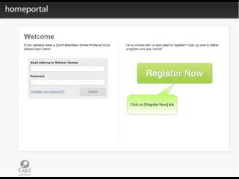 How to Register on Sport Aberdeen's HomePortal