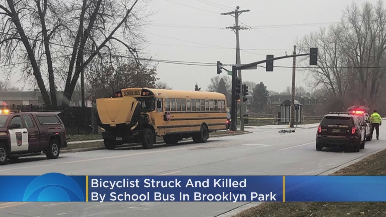 Bicyclist Struck & Killed By School Bus In Brooklyn Park - YouTube