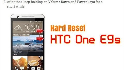 Hard Reset HTC One E9s