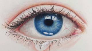 DRAWING REALISTIC EYE - Time Lapse | Prismacolor Pencils