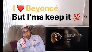 Beyonce "SPIRIT" (From Disney's "The Lion King") [REACTION!!]