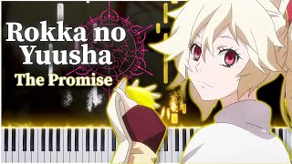 Secret Sky Ed1 Rokka No Yuusha Piano Tutorial