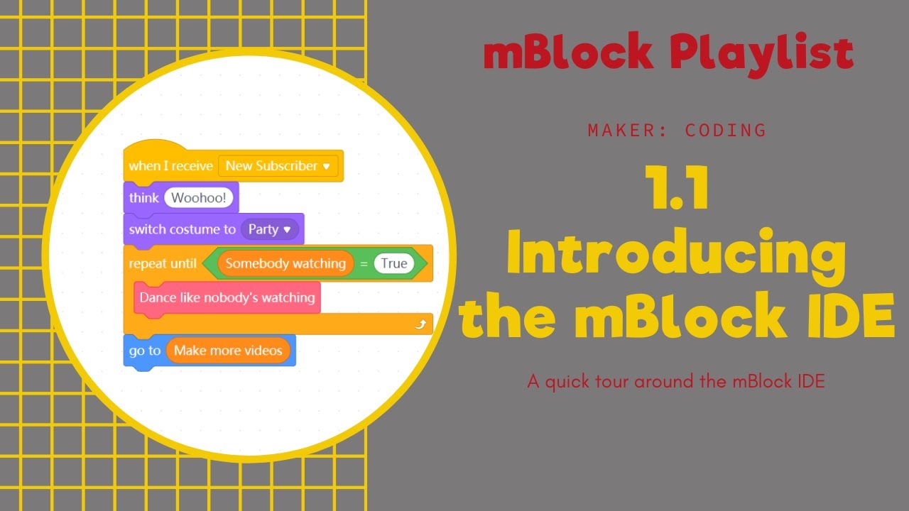 1.1 Coding with mBlock - YouTube