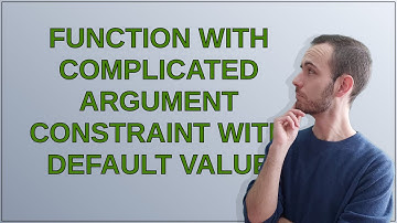 Mathematica: Function with complicated argument constraint with default value