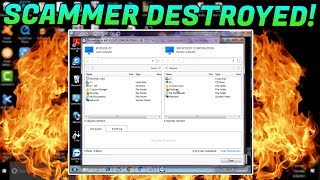 DELETING A RAGING SCAMMERS FILES!