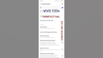 VIVO Y33s Game Settings # shorts