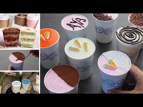 جربت ترند كيكة الكوب الجديد أشهر حلويات التيك توك منتهى الكيوتنس بطريقة سهلة