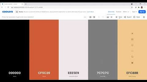 Color HEX Code Selector: www.coolors.co